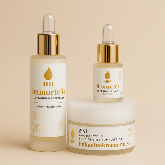 Immortelle Face Serum with Vitamin C, Allantoin, and Niacinamide, 30ml